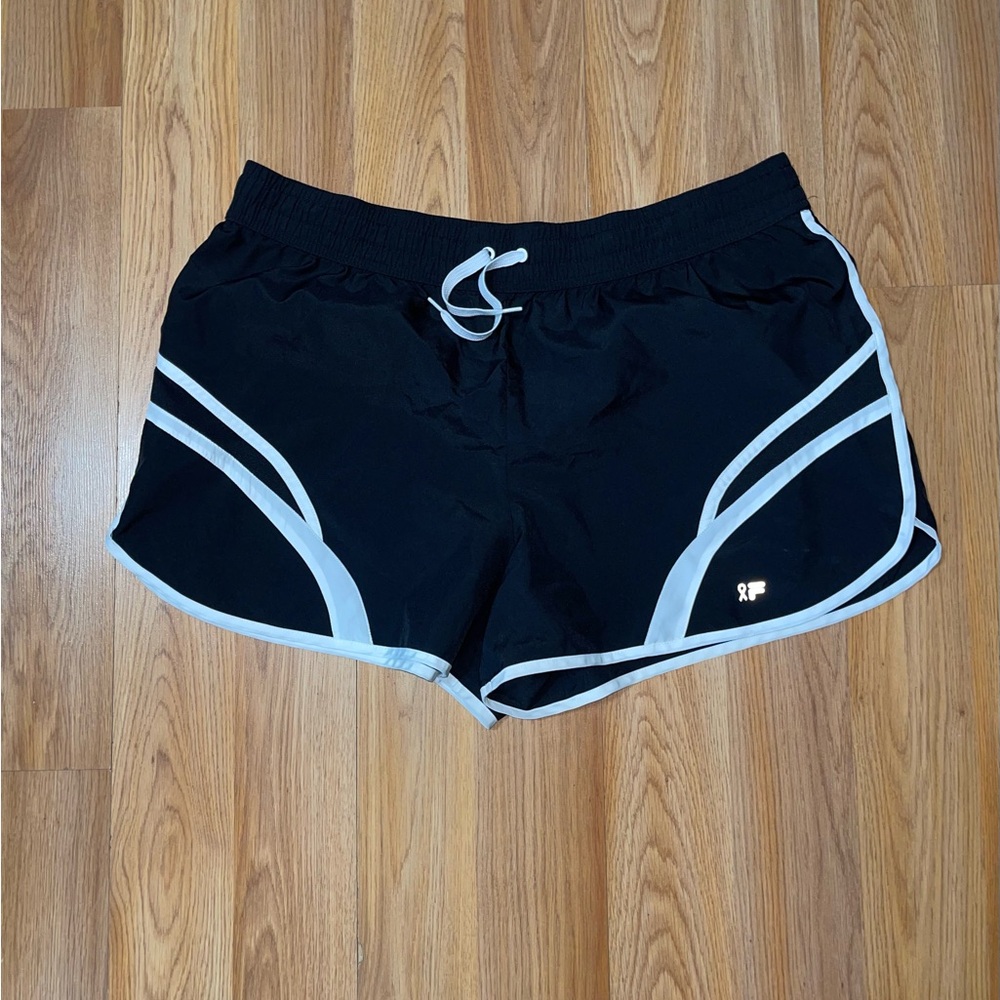 Fila Black and White Women's Athletic Shorts